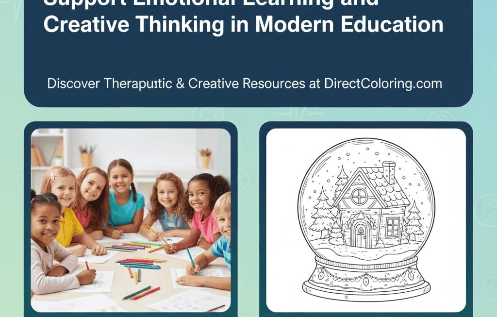 How Coloring Pages Support Emotional Learning and Creative Thinking in Modern Education